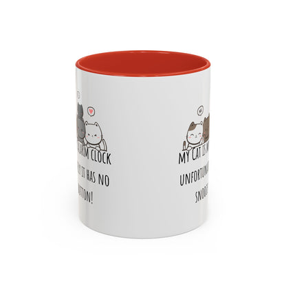 Cat Alarm Accent Coffee Mug (11oz)