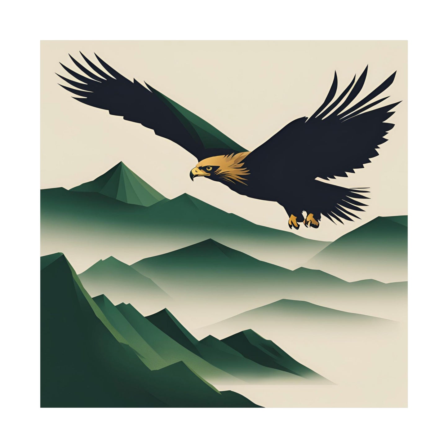 Lone Collection Eagle 10 Matte Square Posters