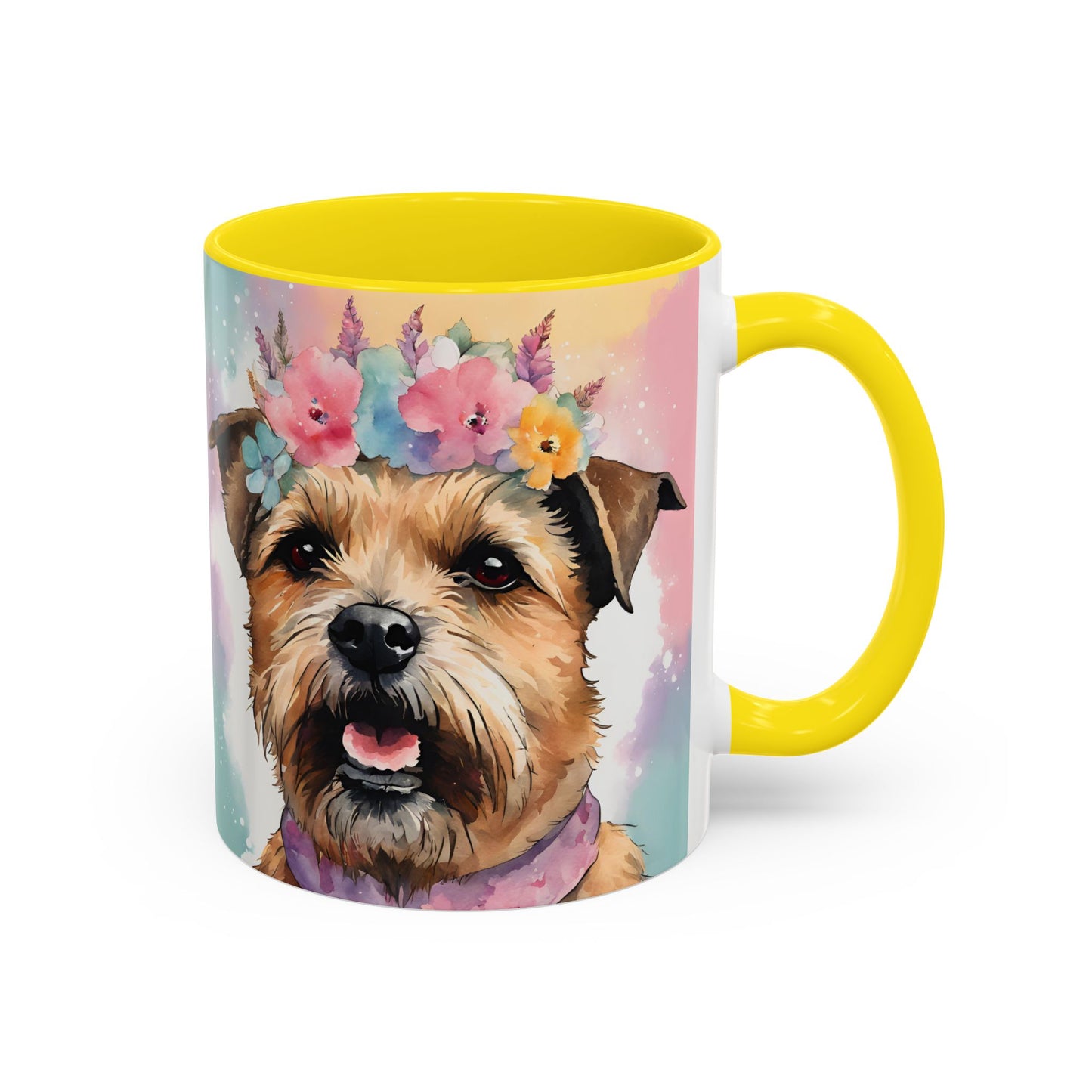 Border Terrier 02 Accent Coffee Mug - Dog Lover Gift
