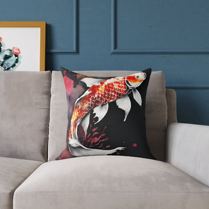 Koi Carp 01 Poly Pillow - Natures Beauty Design