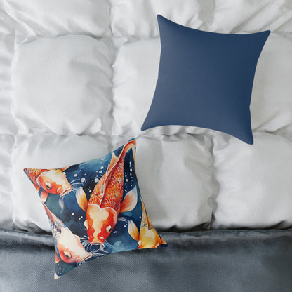 Koi Carp 03 Poly Pillow - Natures Beauty Design