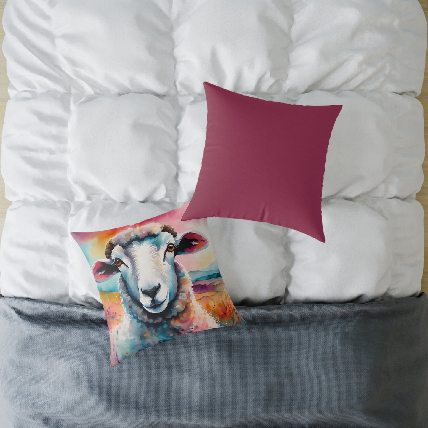 Sheep 01 Poly Pillow - Natures Beauty Design