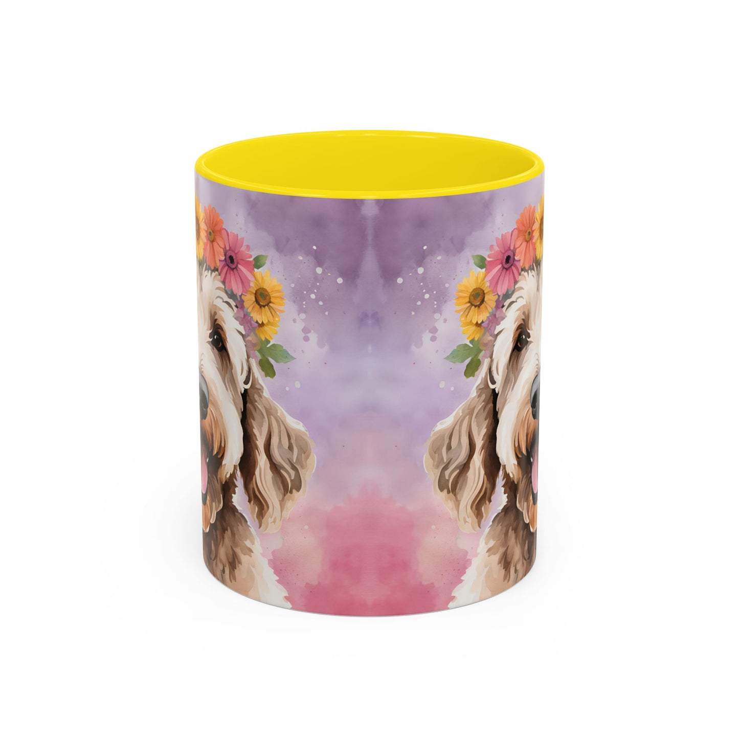 Labradoodle 02 Accent Coffee Mug - Dog Lover Gift