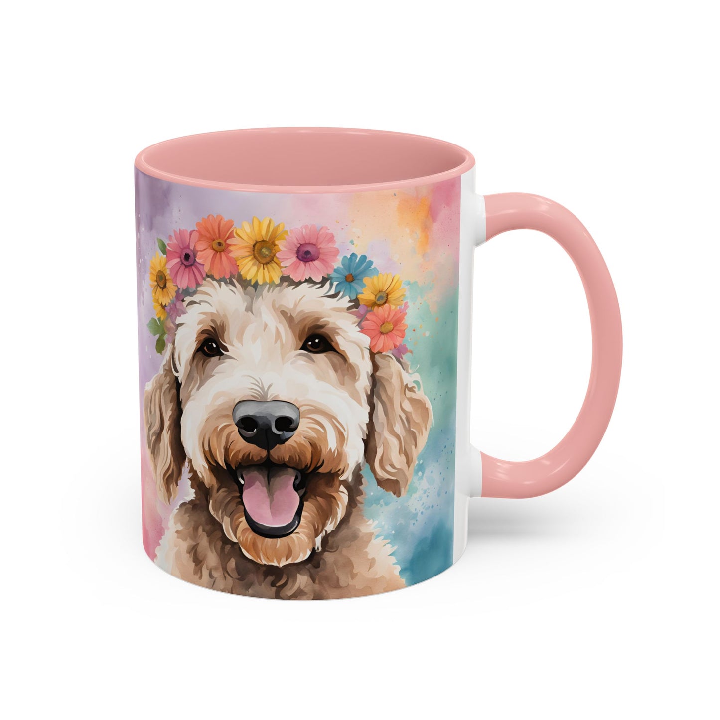 Labradoodle 02 Accent Coffee Mug - Dog Lover Gift