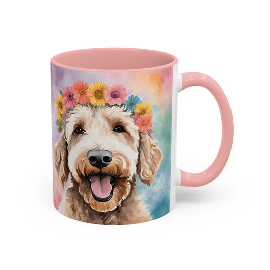 Labradoodle 02 Accent Coffee Mug - Dog Lover Gift