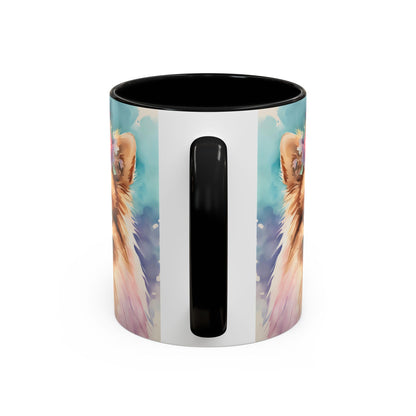 Pomeranian 03 Accent Coffee Mug - Dog Lover Gift