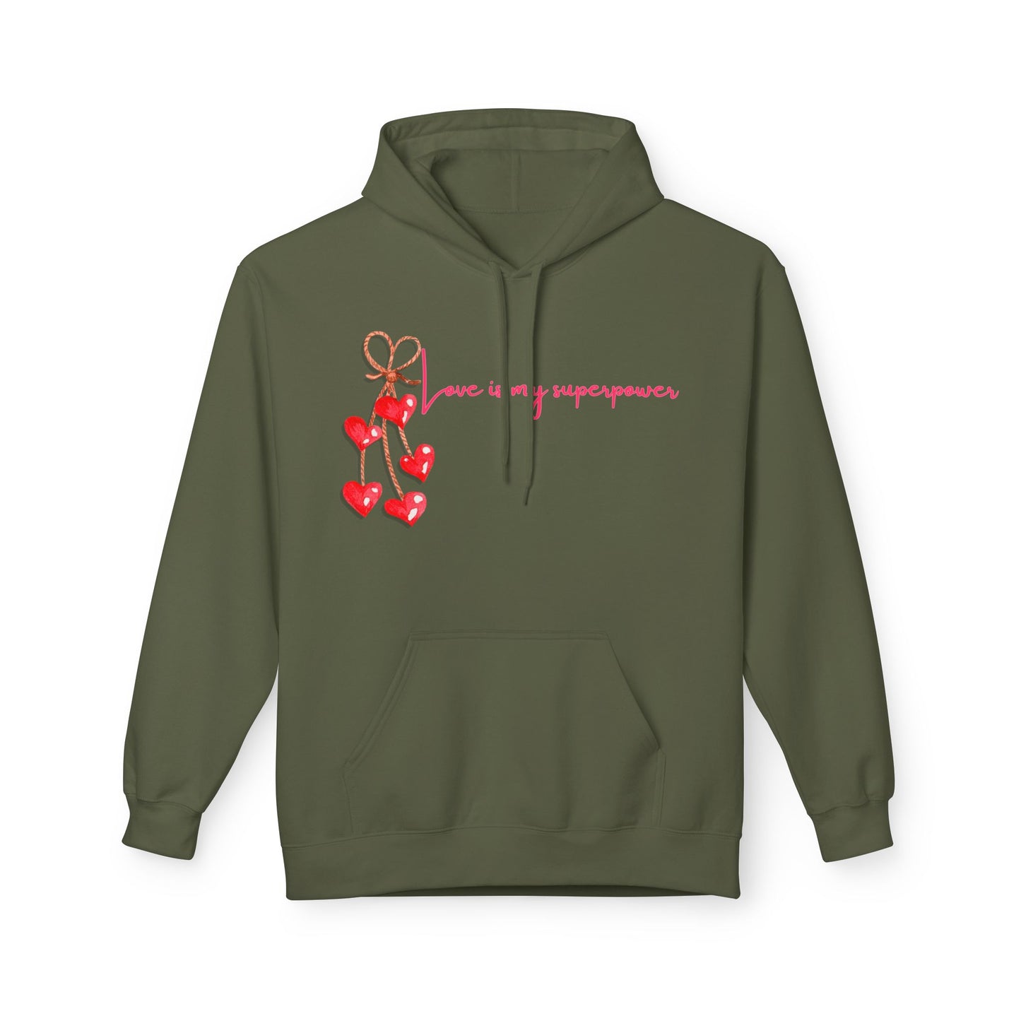 Love Is My Superpower Unisex Valentines Hoodie