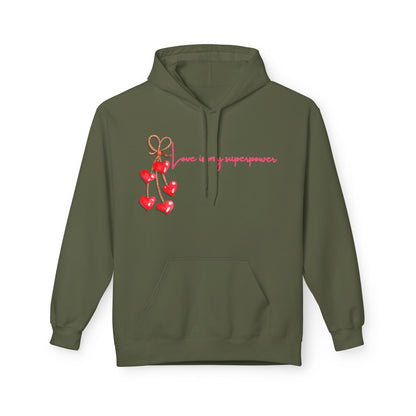 Love Is My Superpower Unisex Valentines Hoodie