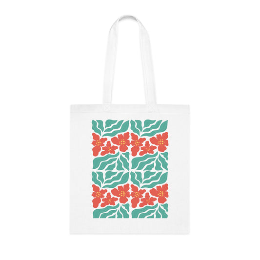 Abstract flowers 08 Cotton Tote
