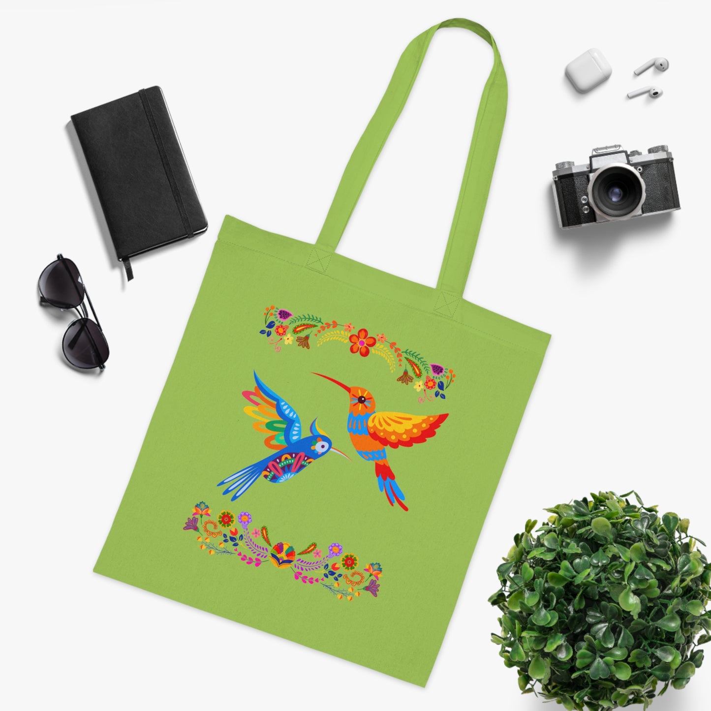 Funky birds 07 Cotton Tote