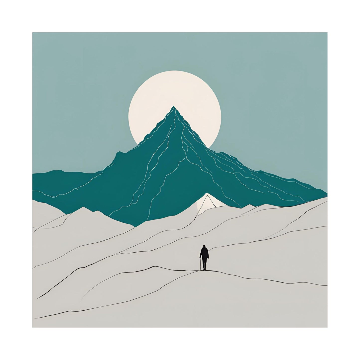 Lone Collection Walker 5 Matte Square Posters