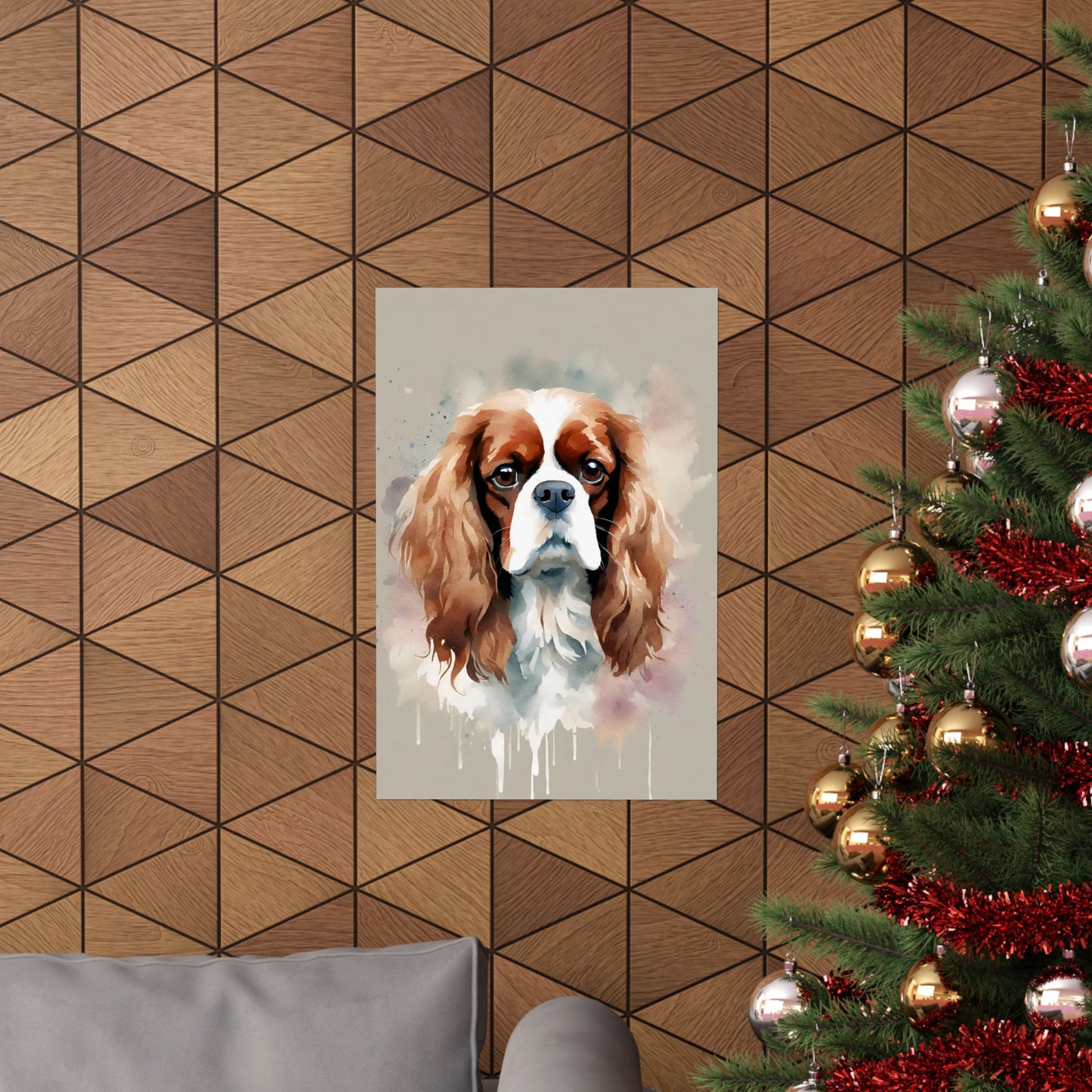 Dogs King Charles Spaniel 02 Matte Vertical Poster