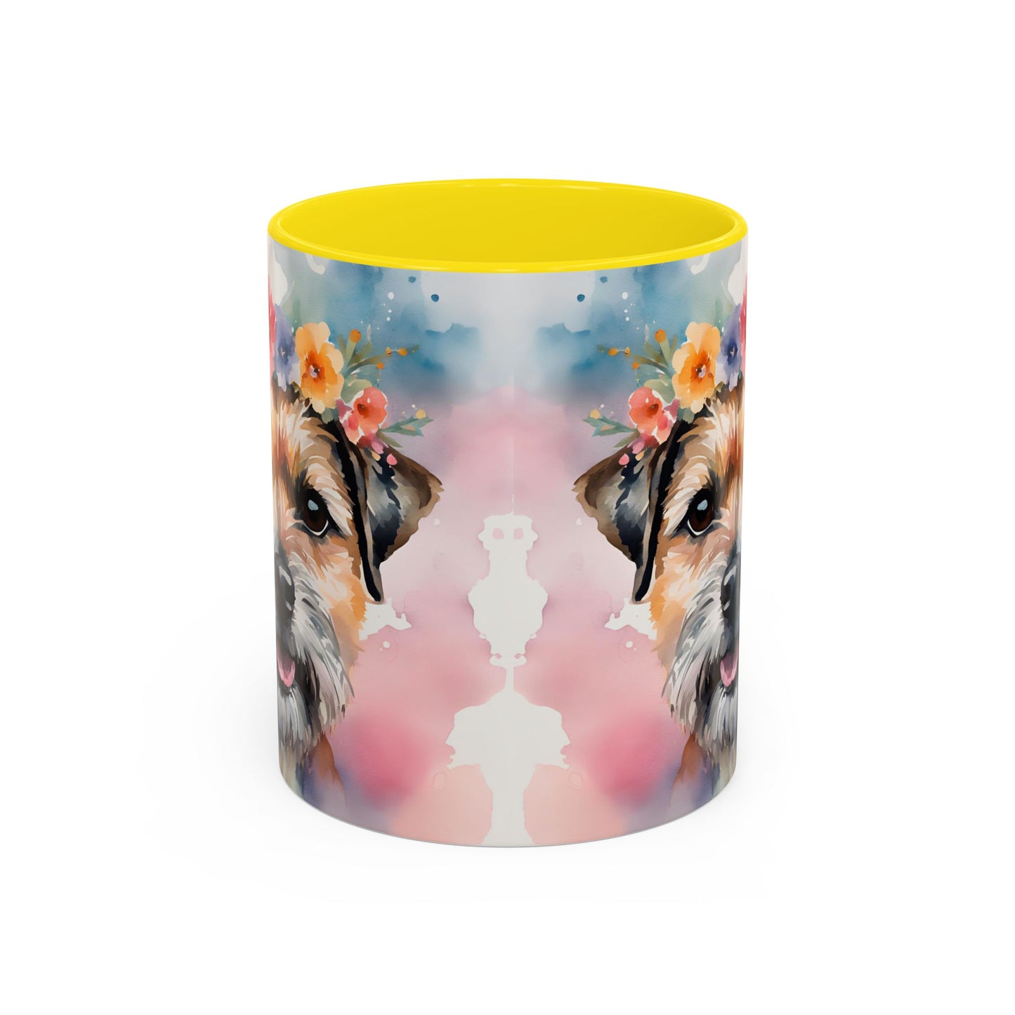 Border Terrier 03 Accent Coffee Mug - Dog Lover Gift