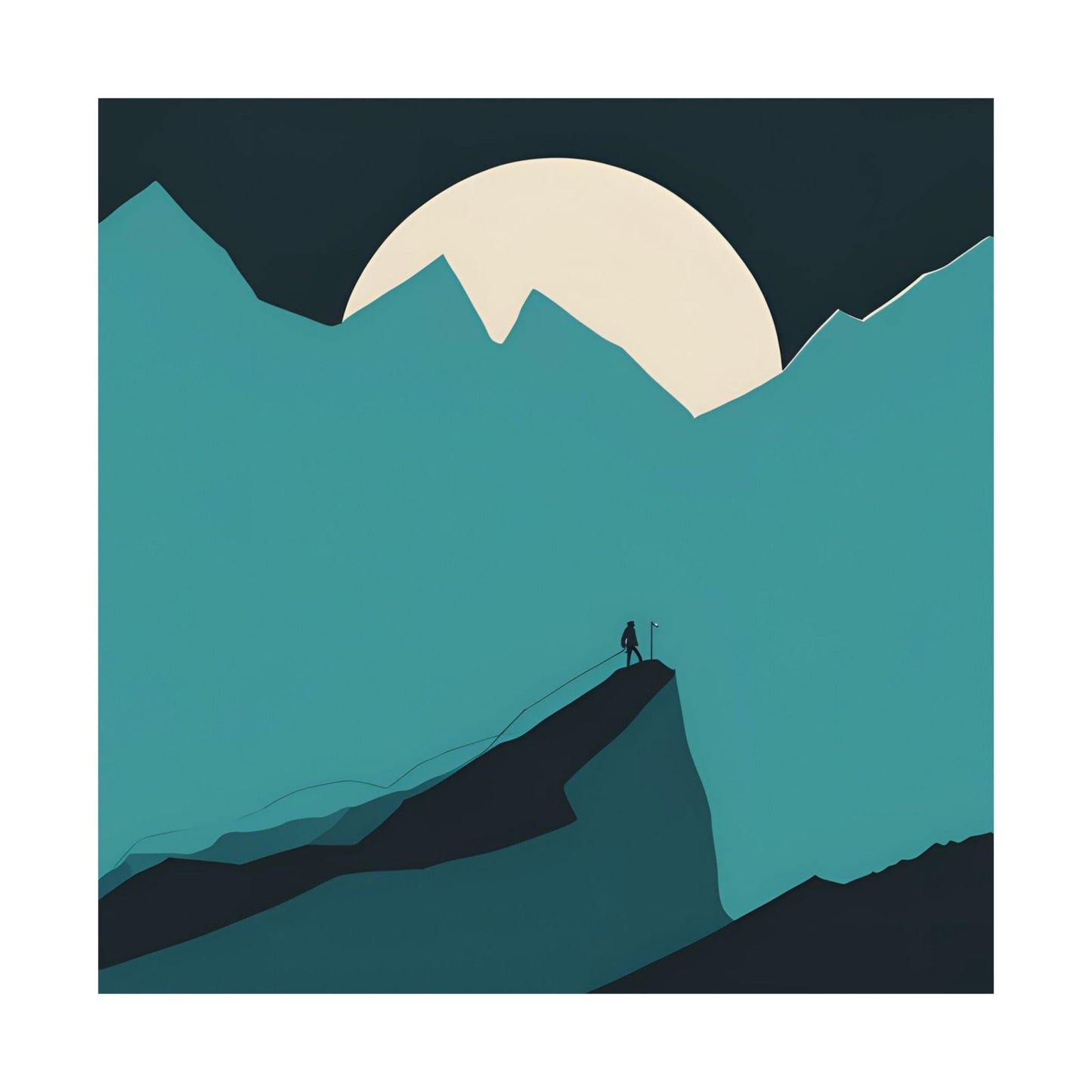 Lone Collection Walker 14 Matte Square Posters