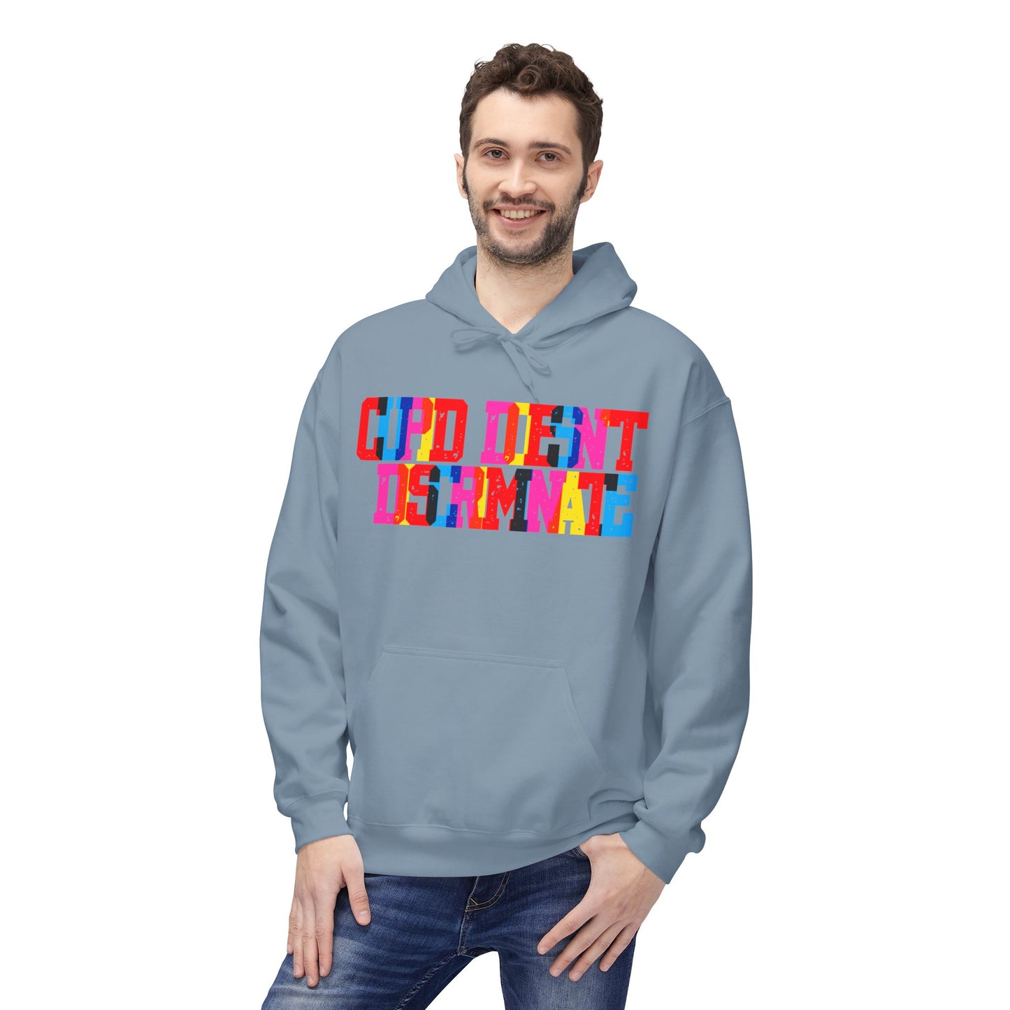 Cupid Doesn’t Discriminate Unisex Valentines Hoodie