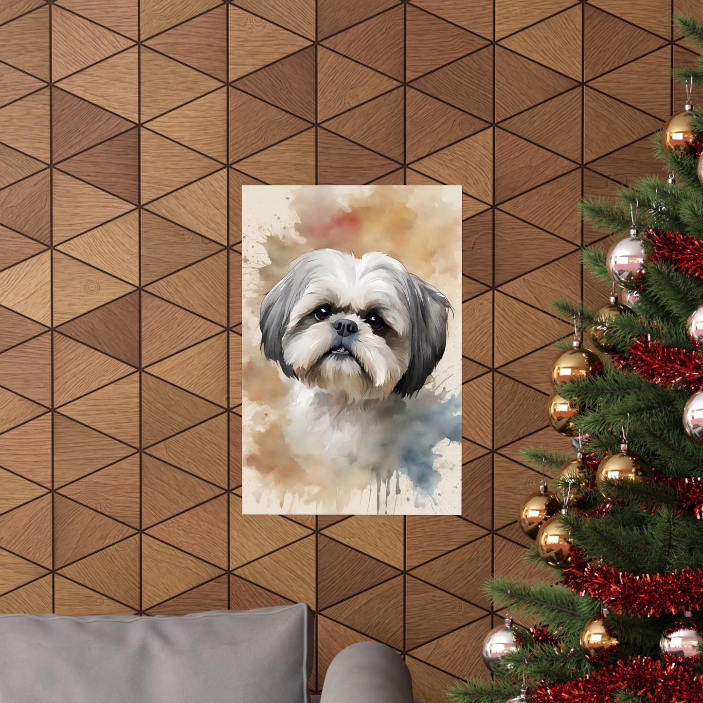 Dogs Shih Tzu 04 Matte Vertical Poster