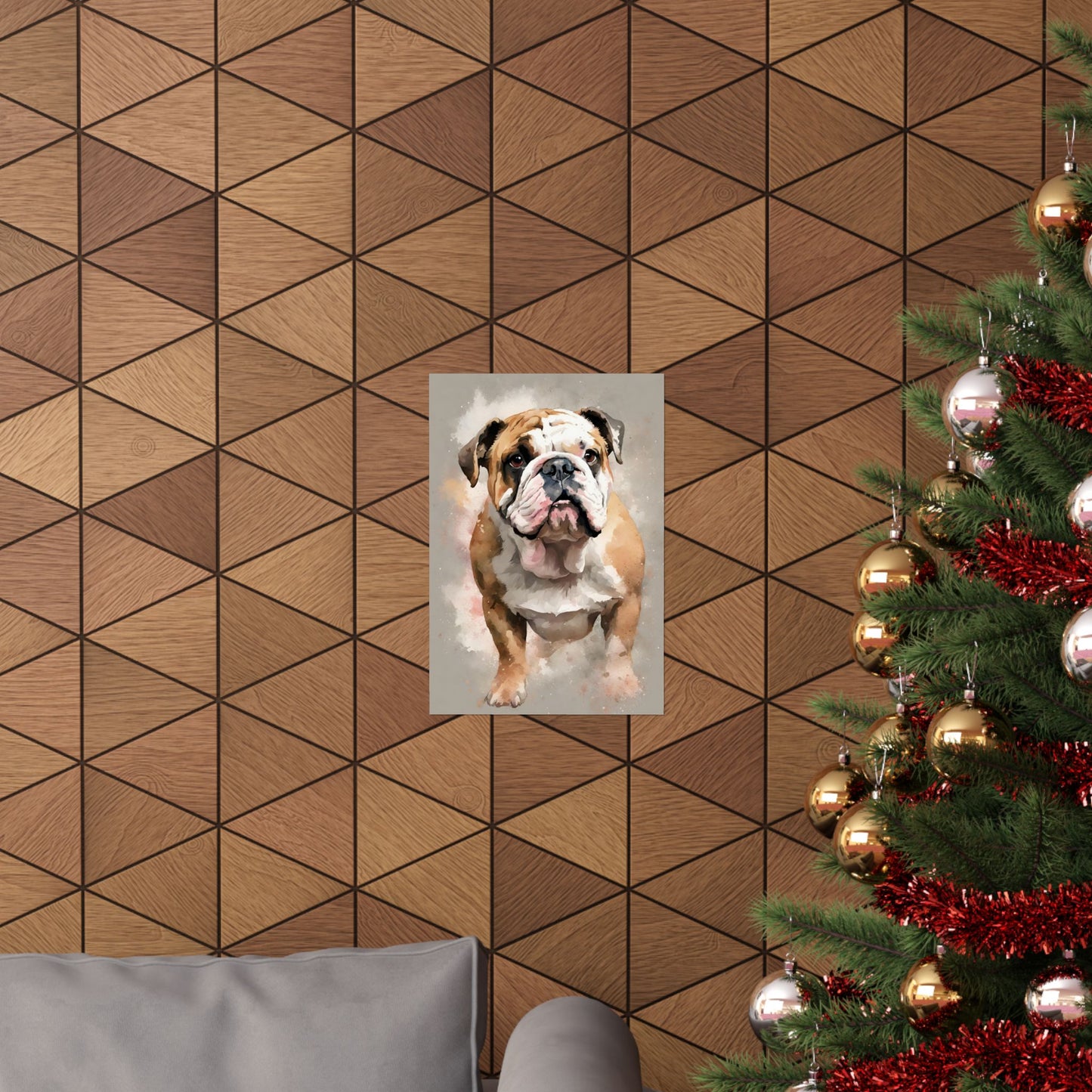 Dogs Bulldog 03 Matte Vertical Poster