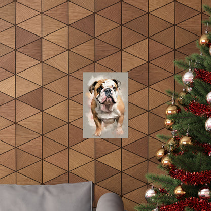 Dogs Bulldog 03 Matte Vertical Poster
