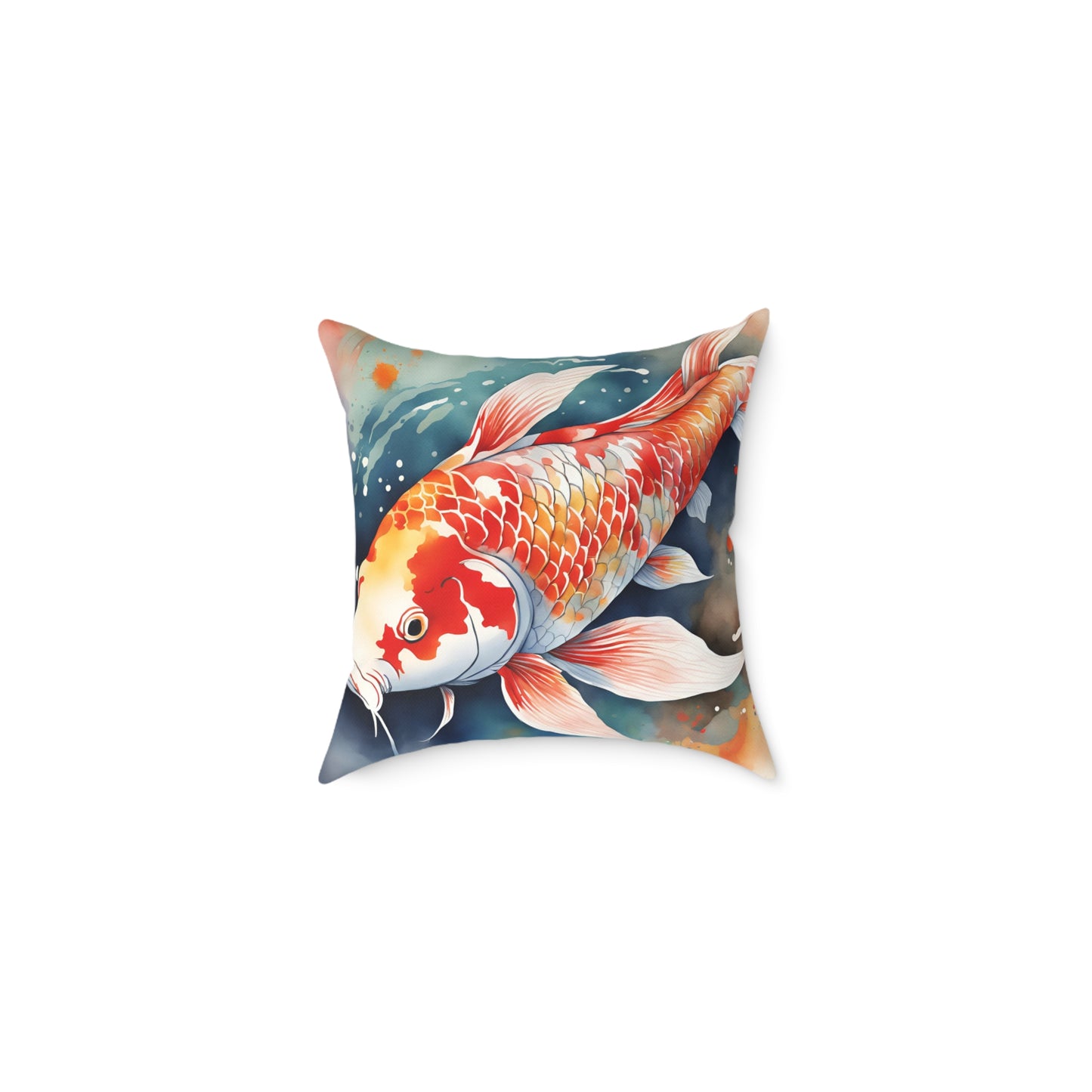 Koi Carp 04 Poly Pillow - Natures Beauty Design