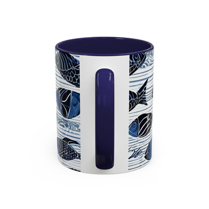 Fish 10 Accent Coffee Mug (11oz)