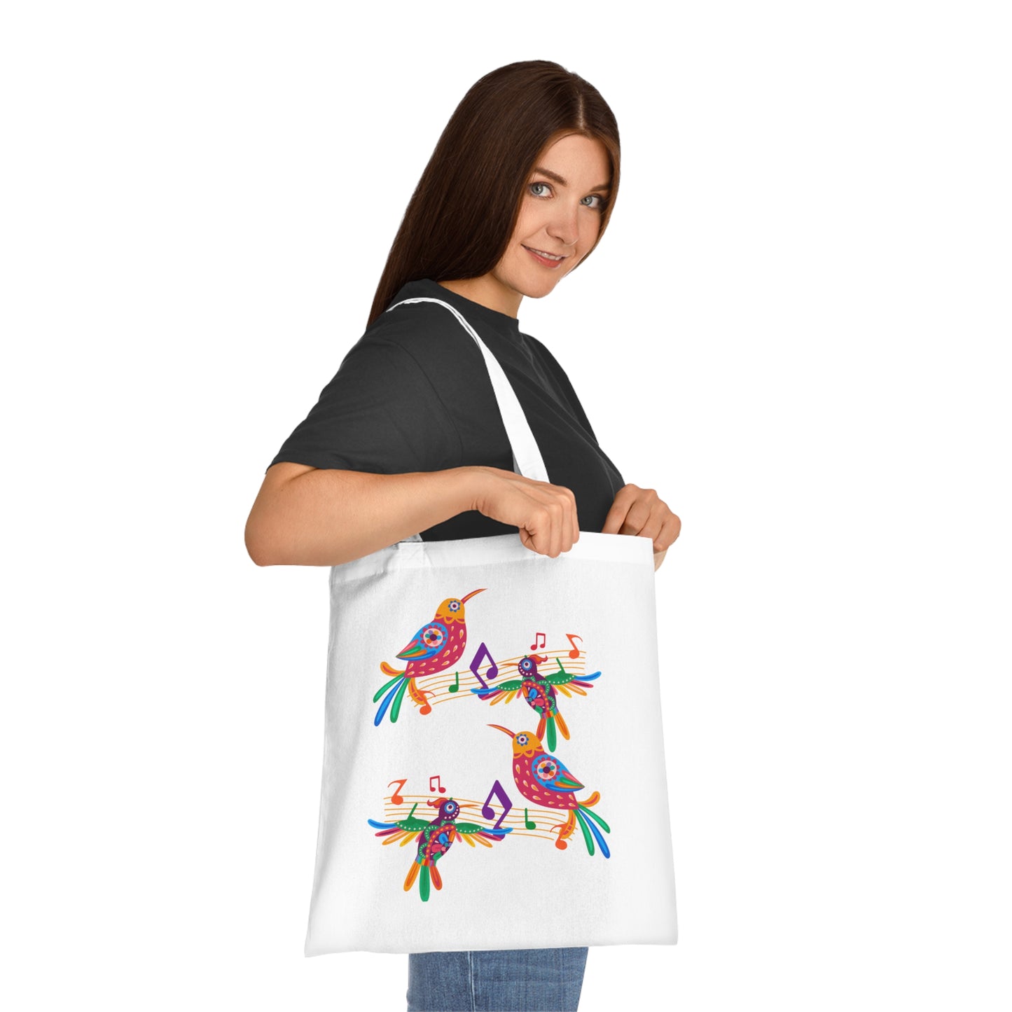Funky birds 06 Cotton Tote