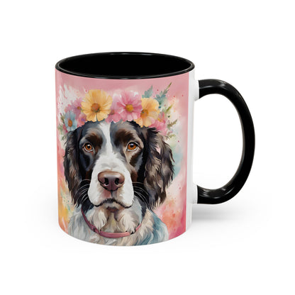 Springer Spaniel 01 Accent Coffee Mug - Dog Lover Gift