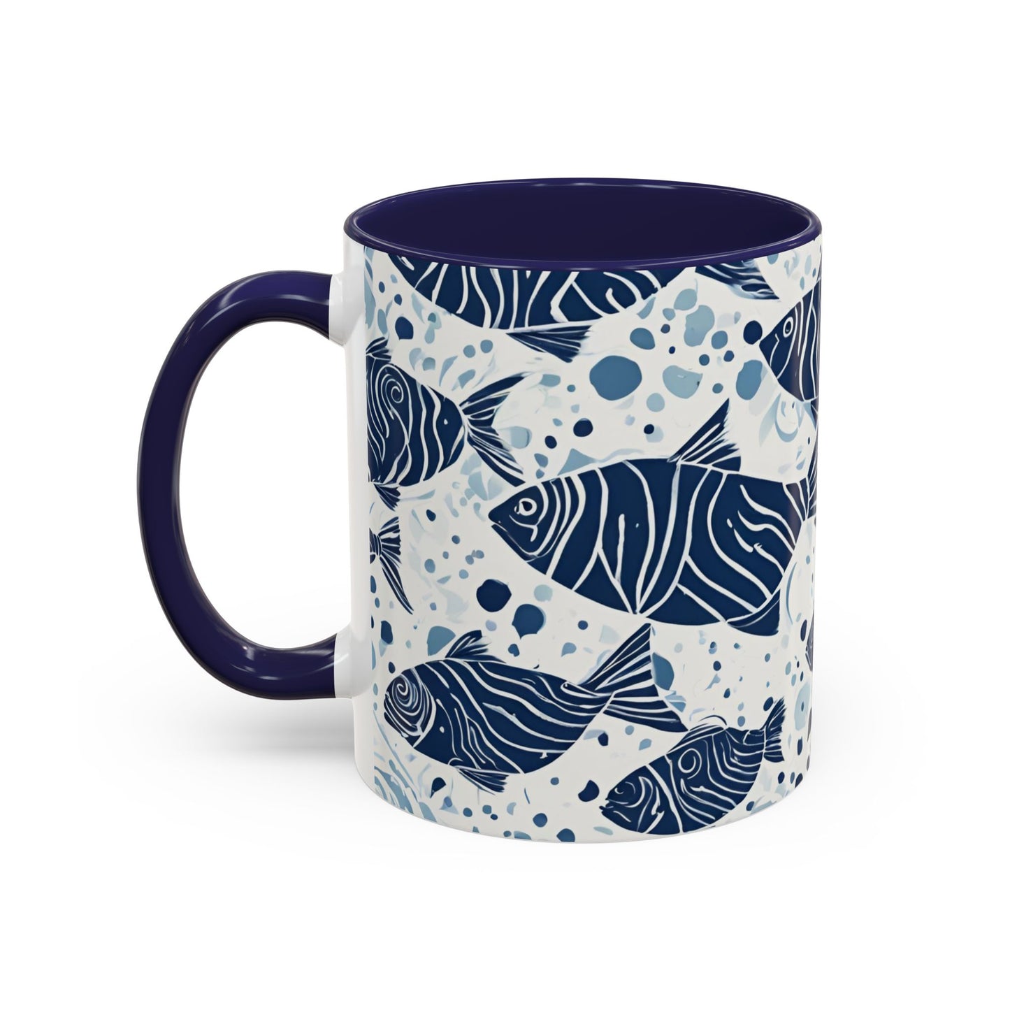 Fish 01 Accent Coffee Mug (11oz)