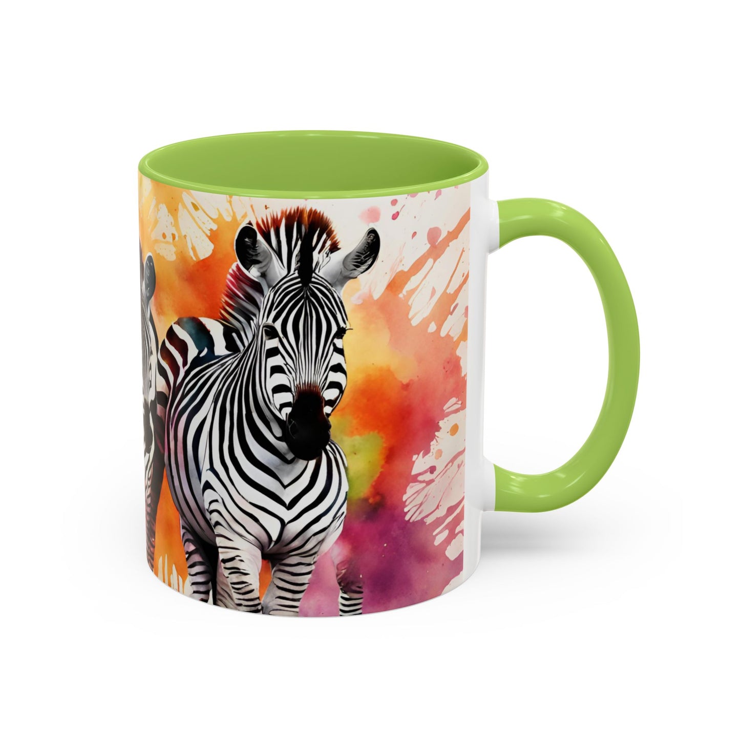 Multicoloured Zebra 1 Accent Mug 11oz