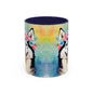 Husky 01 Accent Coffee Mug - Dog Lover Gift