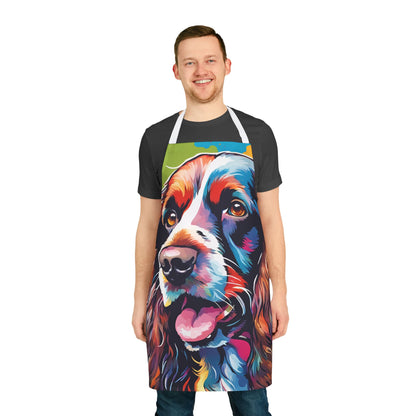 Multicolored Cocker Spaniel Adult Apron (AOP)