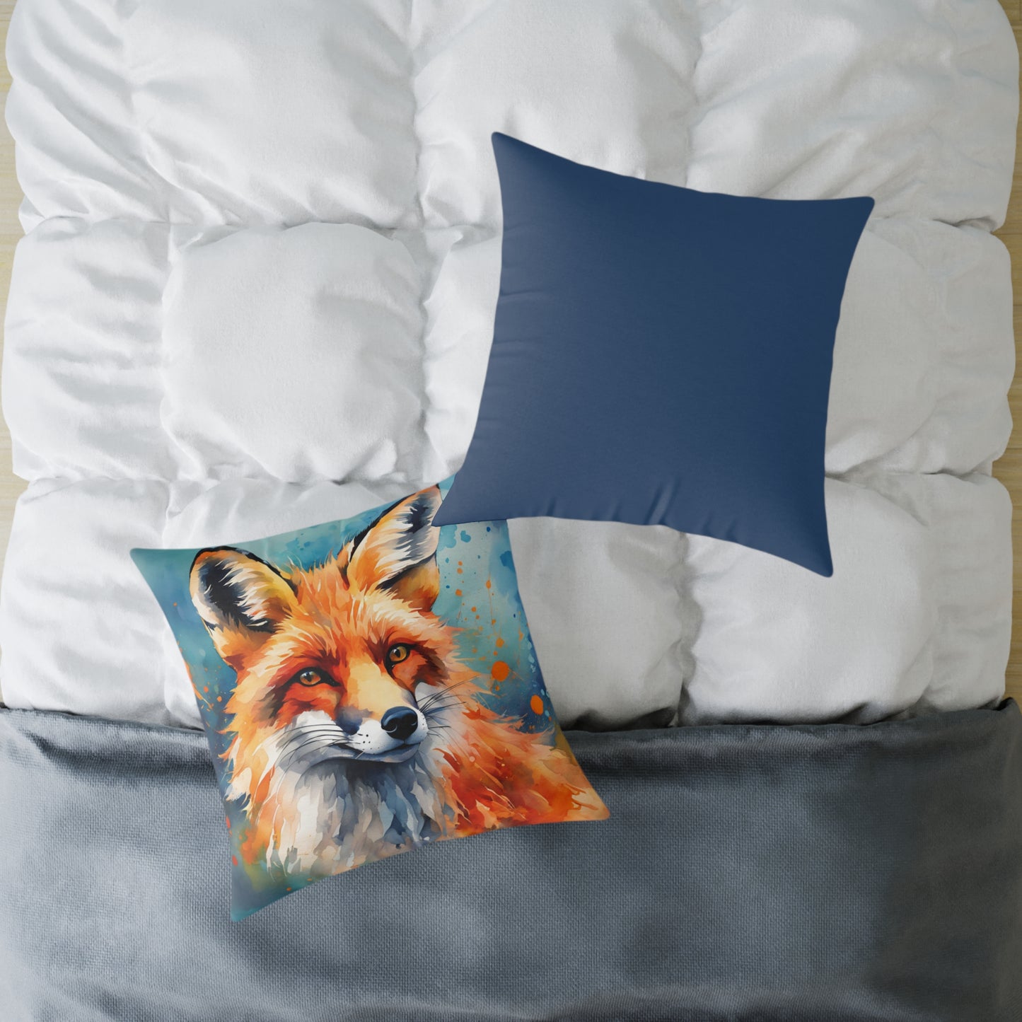 Fox 04 Poly Pillow - Natures Beauty Design