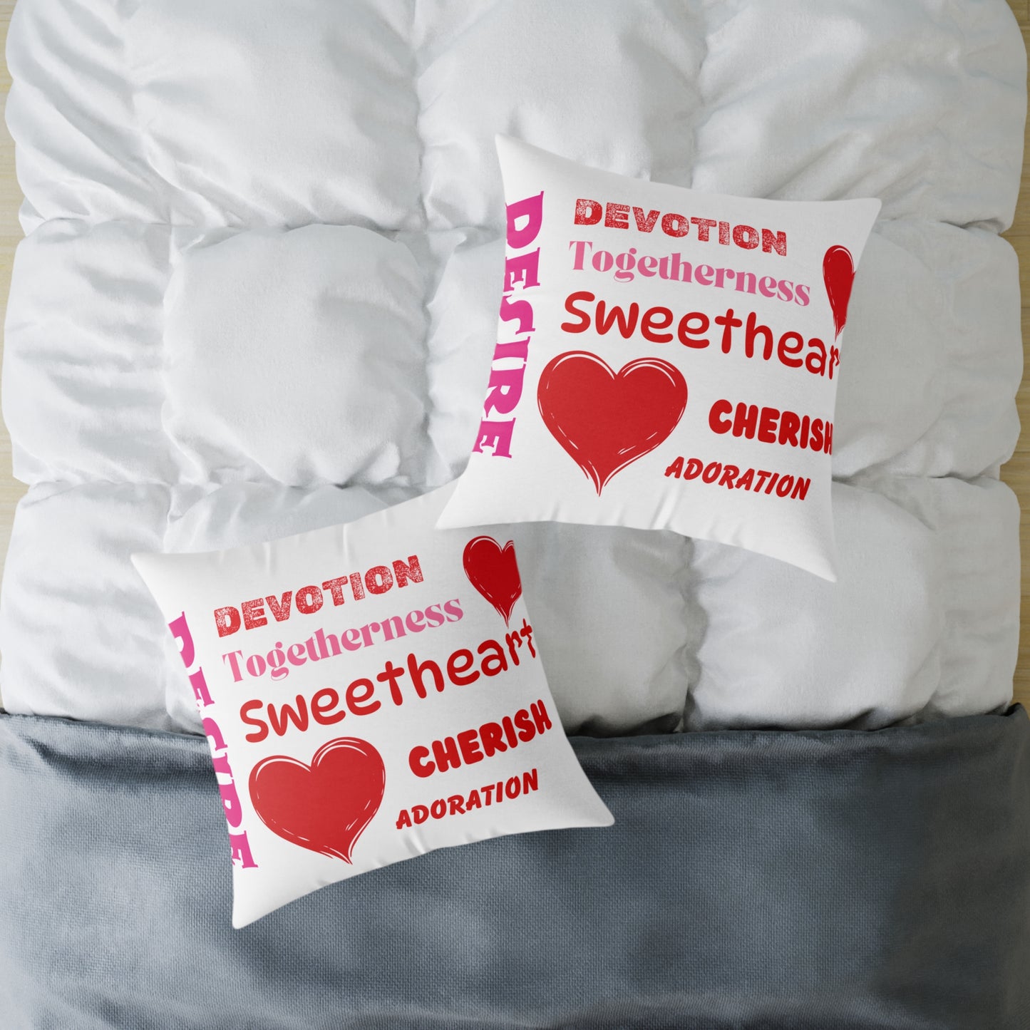 Sweetheart Words Poly Pillow