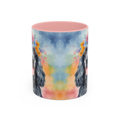 Blue Roan Cocker Spaniel 01 Accent Coffee Mug - Dog Lover Gift