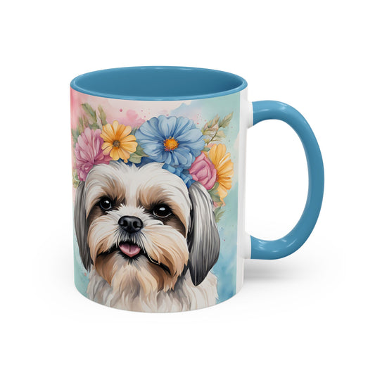 Shih Tzu 02 Accent Coffee Mug - Dog Lover Gift