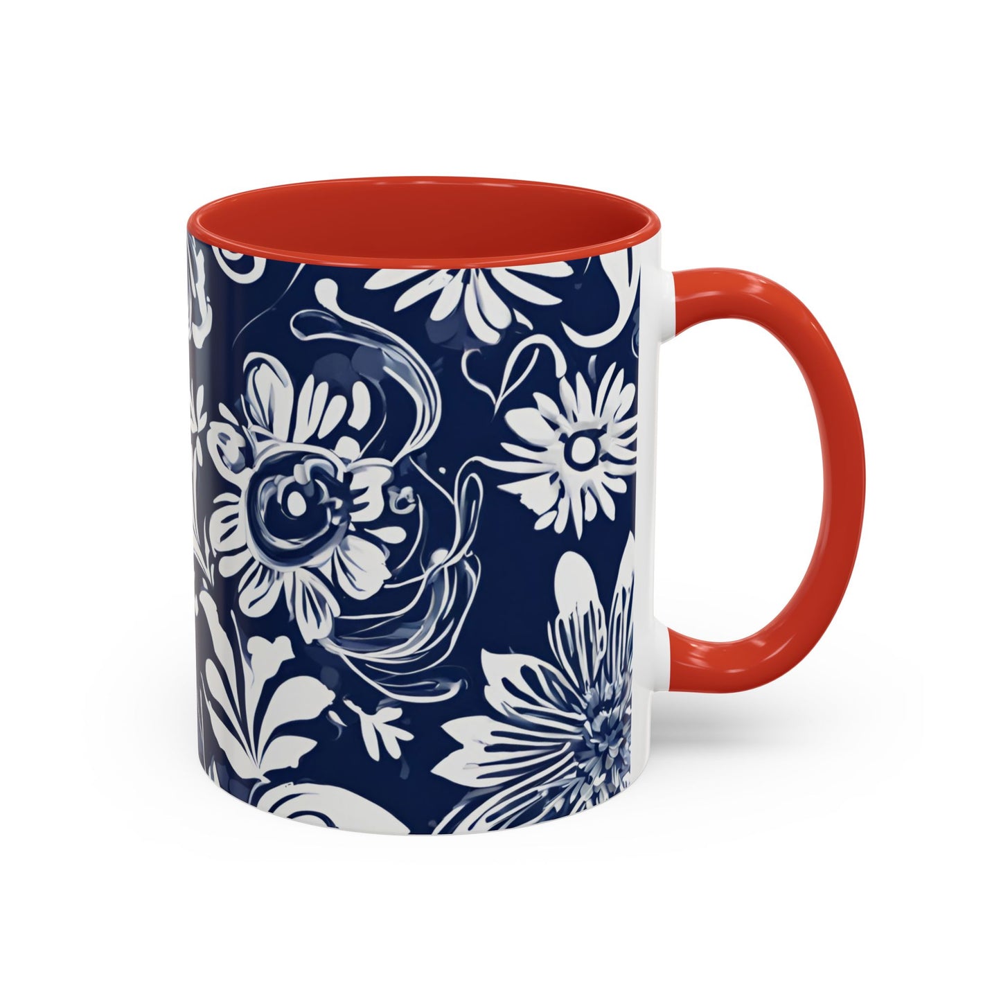 Flower 3 Accent Coffee Mug (11oz)