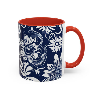 Flower 3 Accent Coffee Mug (11oz)