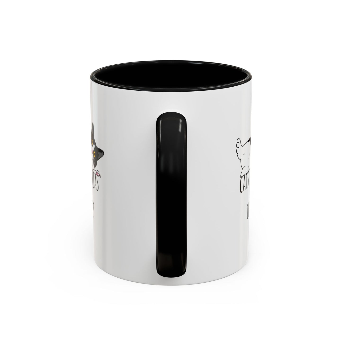 Cats Tiny Ninjas Accent Coffee Mug (11oz)
