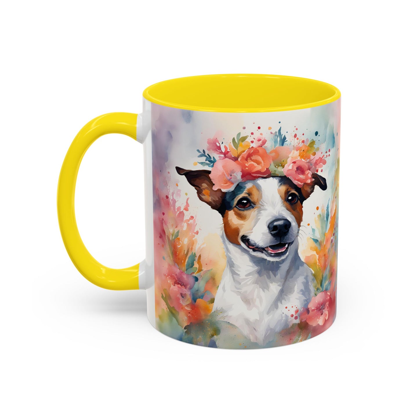 Jack Russell 02 Accent Coffee Mug - Dog Lover Gift