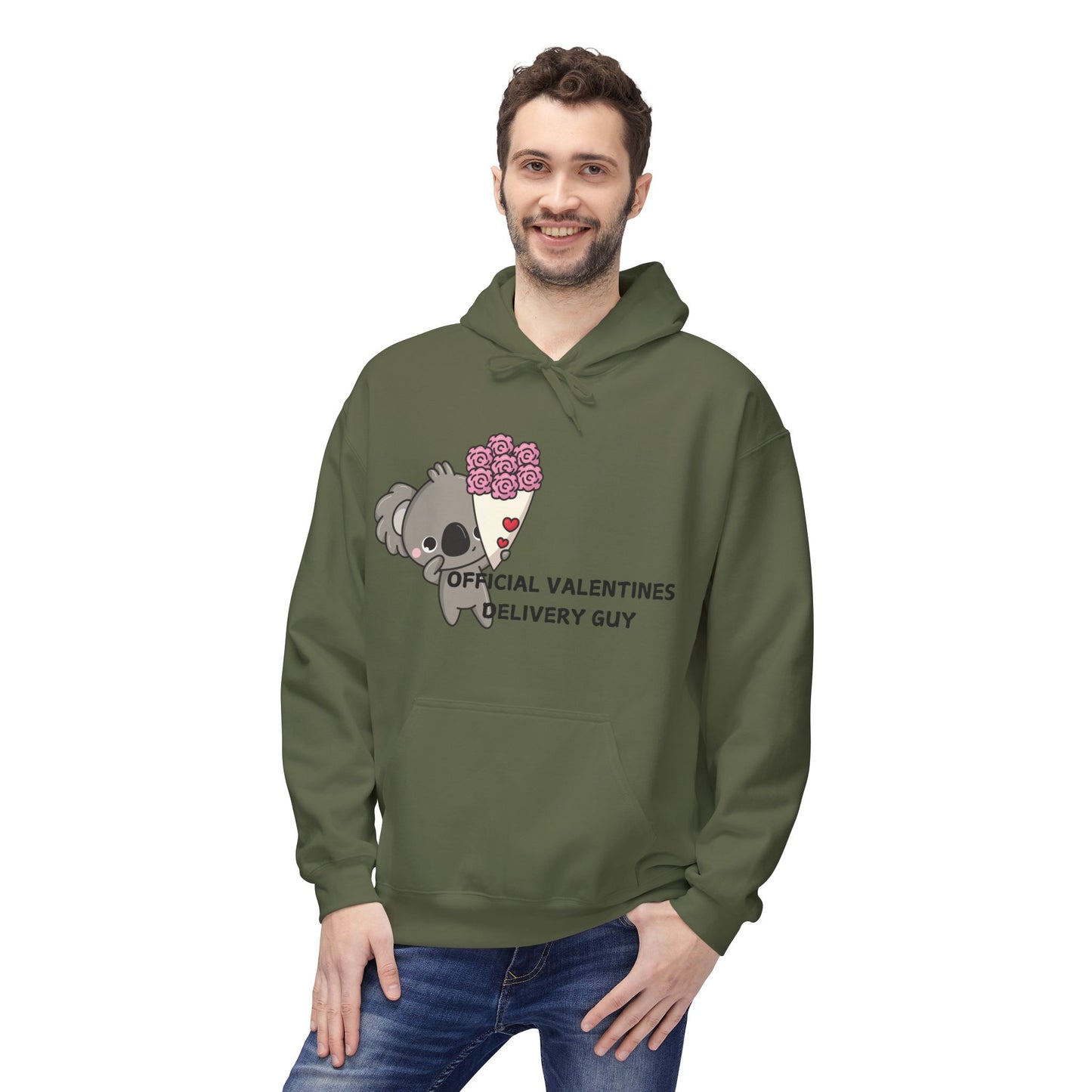 Official Valentines Delivery Guy Mens Valentines Hoodie