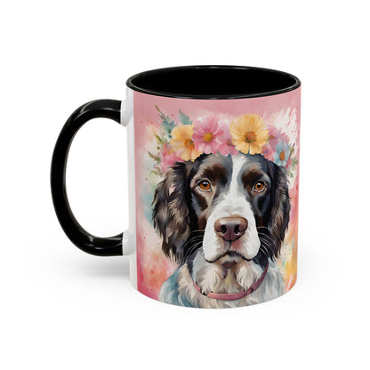 Springer Spaniel 01 Accent Coffee Mug - Dog Lover Gift