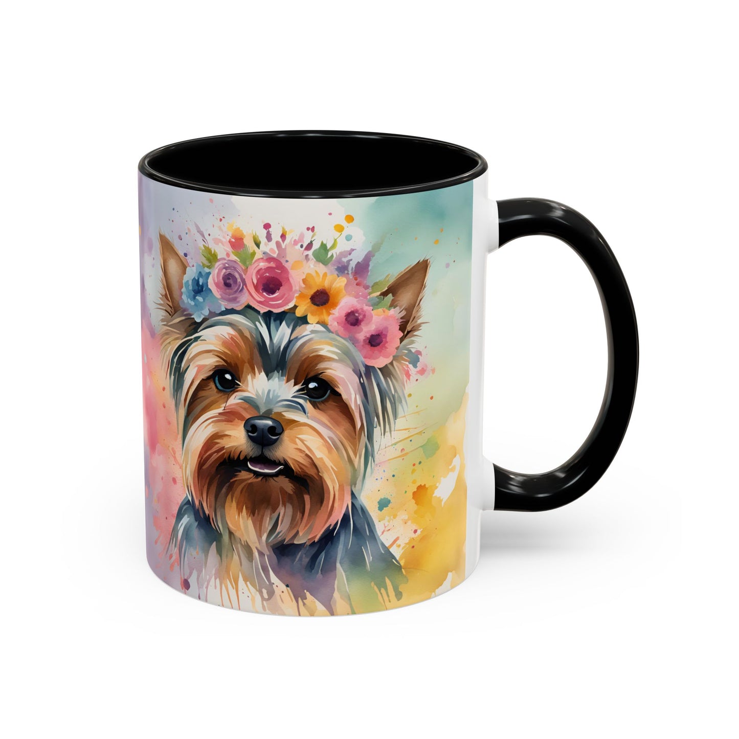 Yorkshire Terrier 01 Accent Coffee Mug - Dog Lover Gift