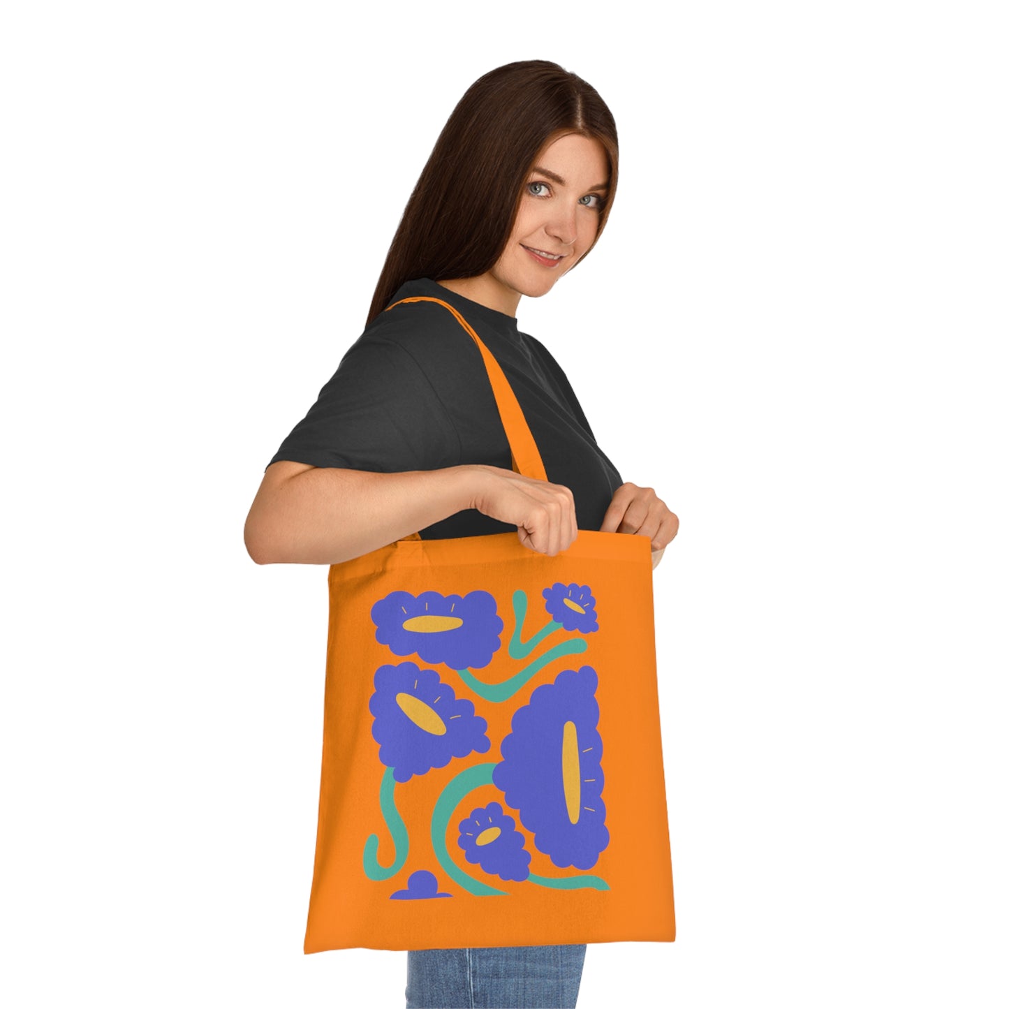 Abstract flowers 04 Cotton Tote