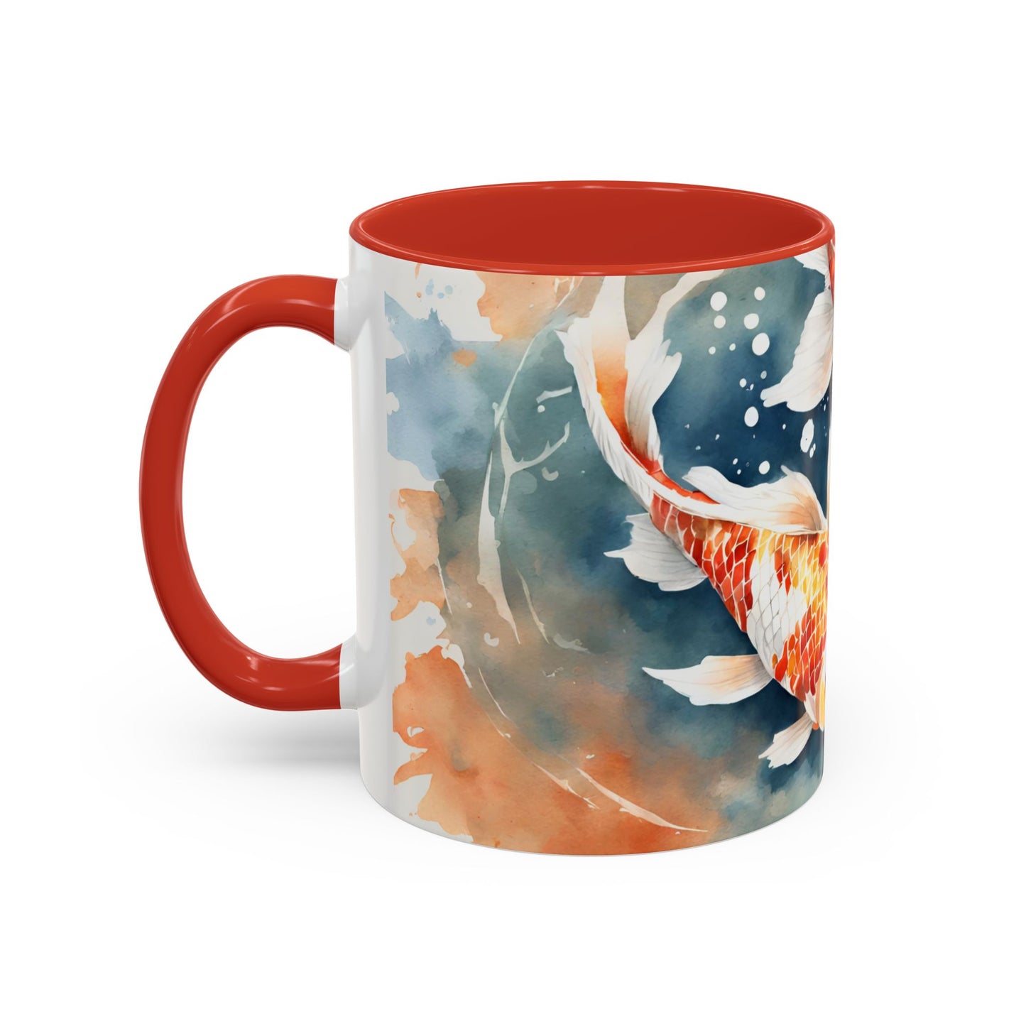 Koi Carp 01 Accent Coffee Mug (11oz)
