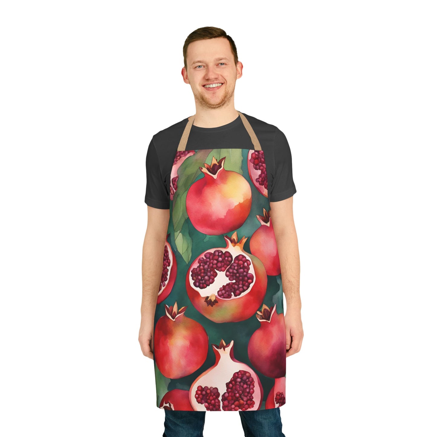 Pomegranates 02 Apron 5-Color Straps