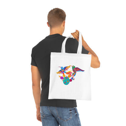 Funky birds 04 Cotton Tote