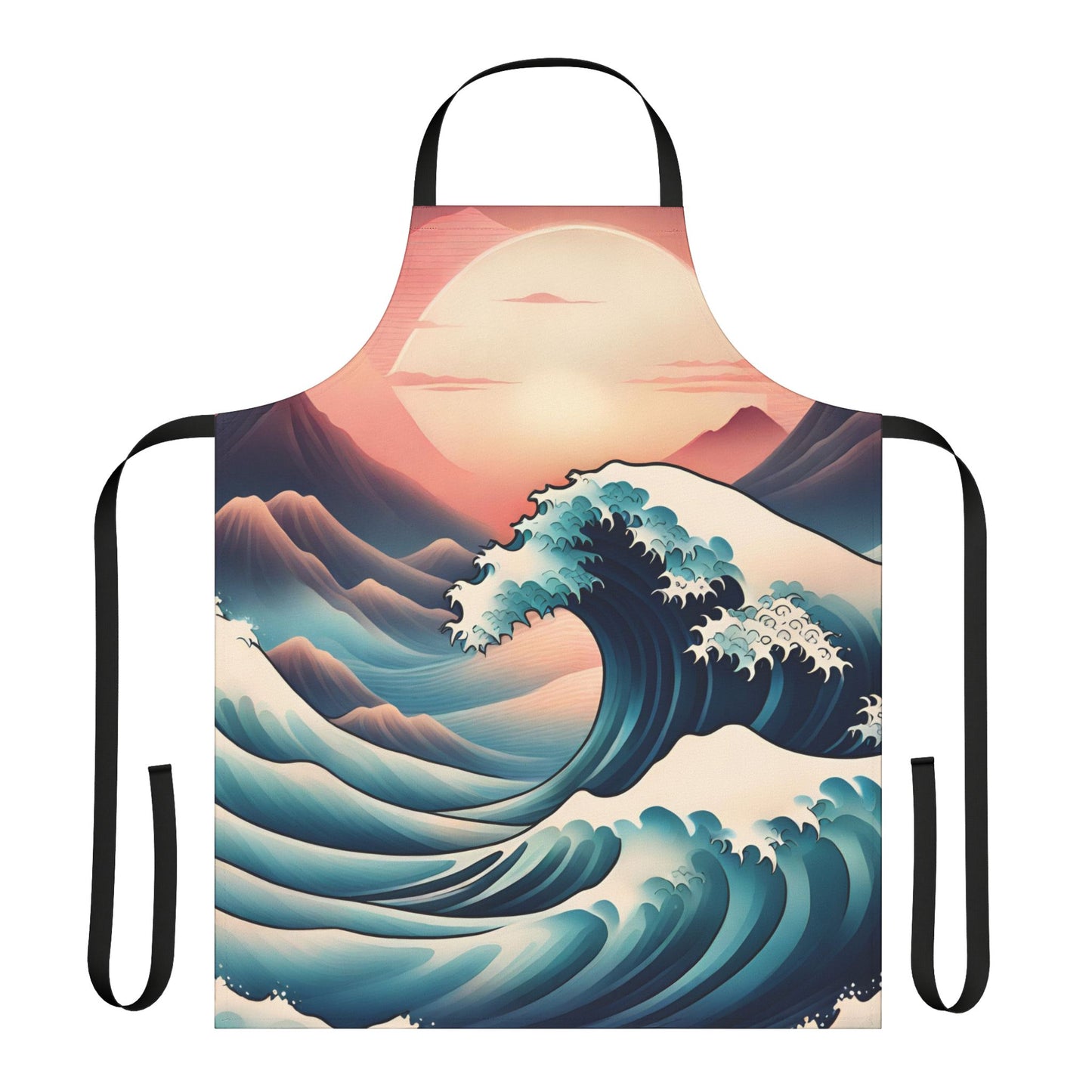 Waves 2 Apron, 5 Color Straps (AOP)