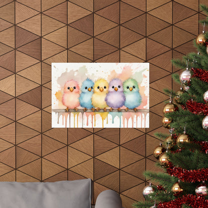 Nursery Birdies 4 Matte Horizontal Posters