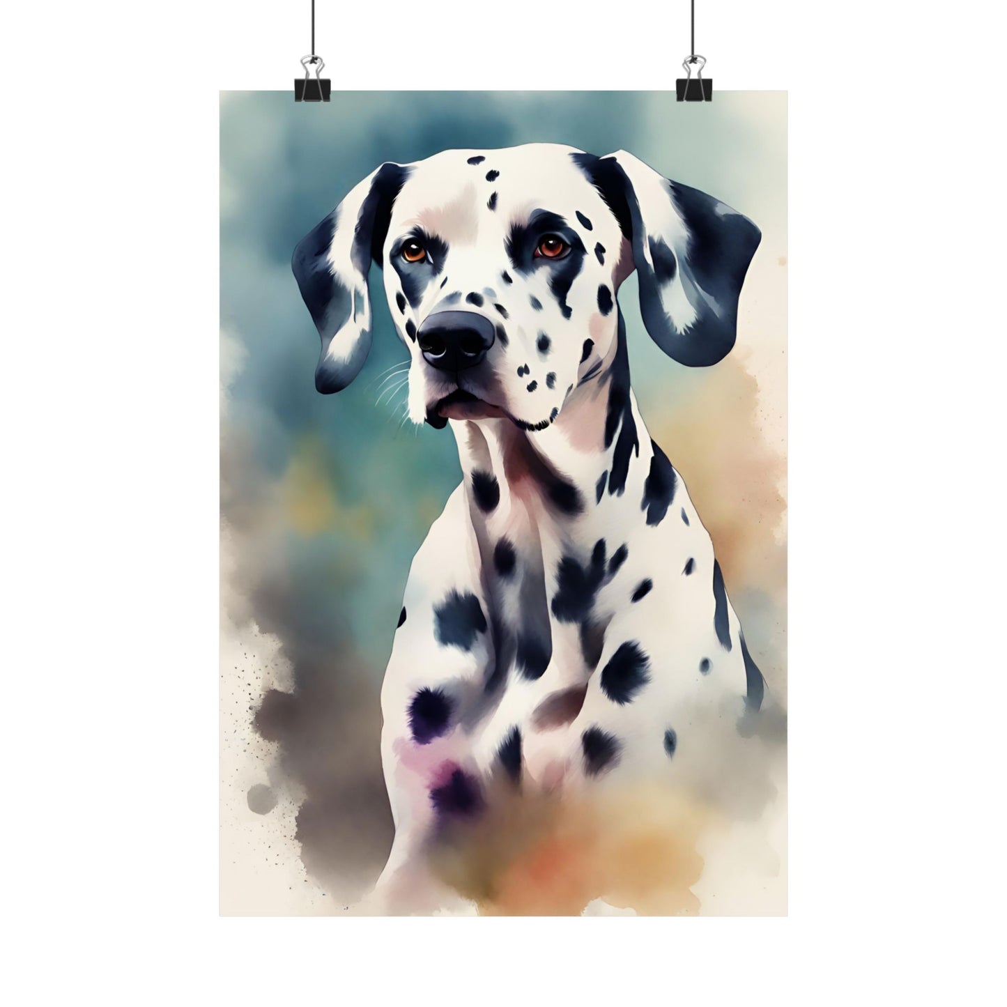 Dogs Dalmatian 03 Matte Vertical Poster