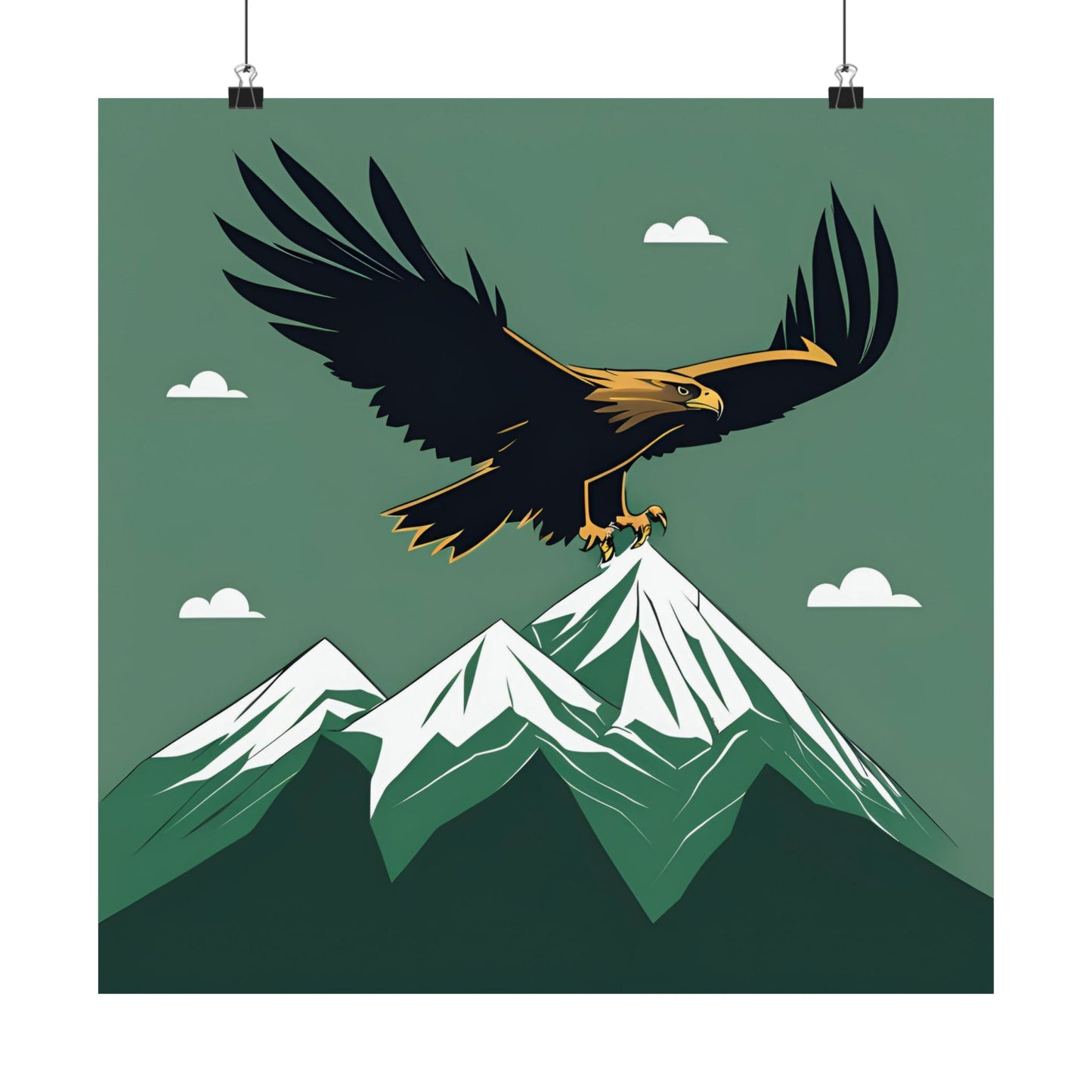 Lone Collection Eagle 11 Matte Square Posters