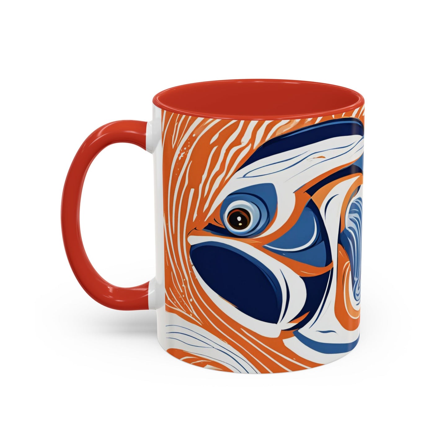 Orange Fish 07 Accent Coffee Mug (11oz)